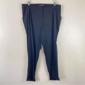 Torrid Size 22 Solid Black Elastic High Waisted Tapered Ankle Trouser Pant